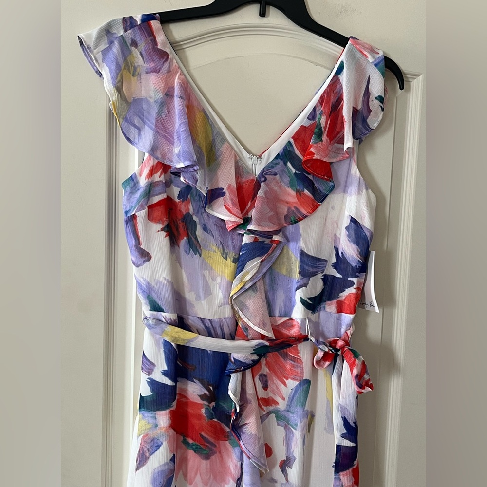 New! Harper Rose Sleeveless Ruffle Dress Lined Women’s size 12 - Picture 10 of 16